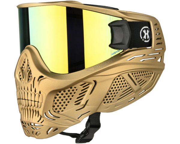 HK Army HSTL Skull Paintball Goggle/Airsoft Mask (Metallic Gold